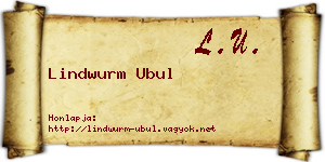 Lindwurm Ubul névjegykártya